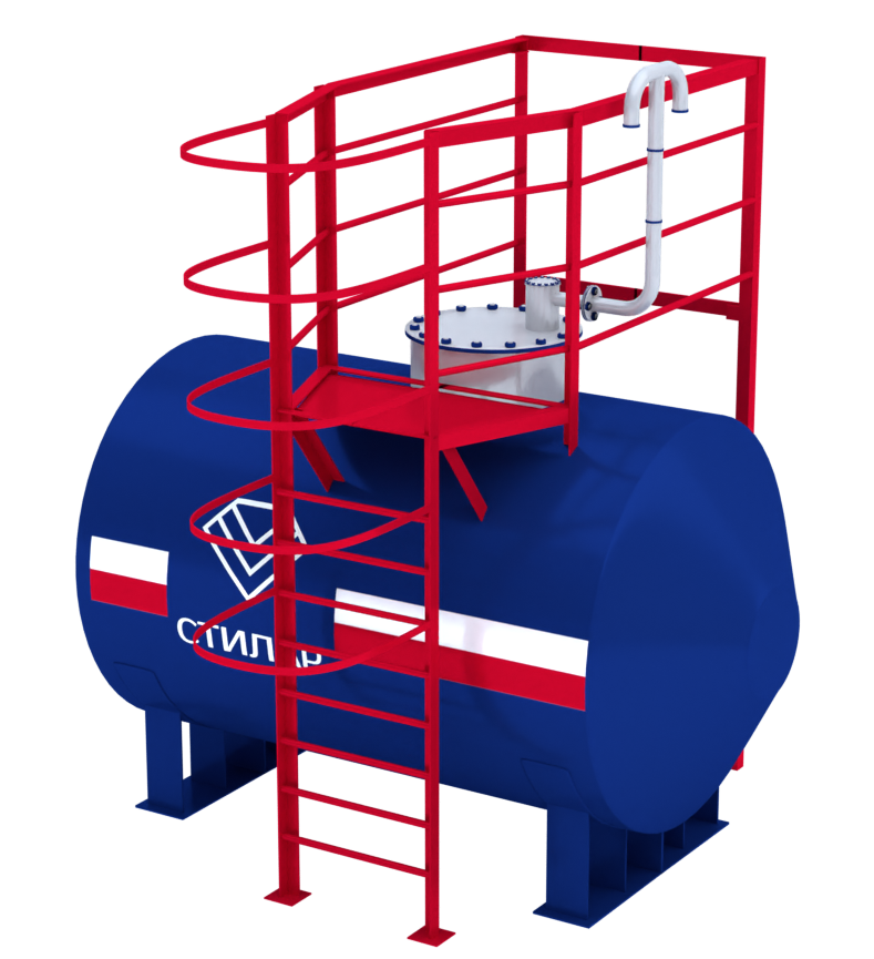 Горизонтальный резервуар РГСН для нефтепродуктов 15 м³ от завода-производителя